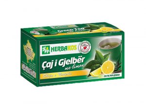 Çaj i Gjelbër (me limon)