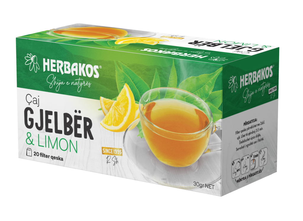 Çaj i Gjelbër me Limon